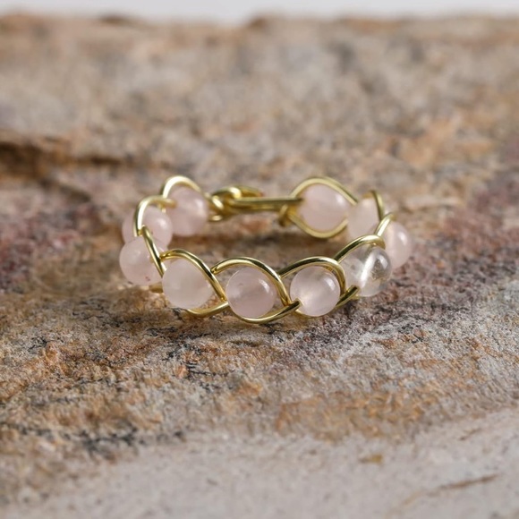 ROSE QUARTZ RING - Picture 2 of 3
